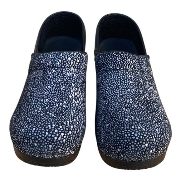 Sanita Clogs Womens Leather Nurse Shoes Polka Dots EU 35 US4 Polka Dots Slip Ons - Picture 4 of 10